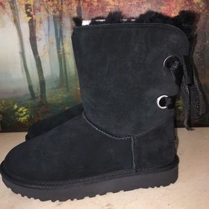 UGG boots customizable black Bailey Bow W size 8